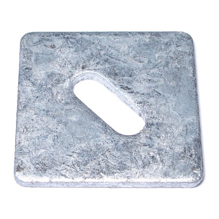 MIDWEST FASTENER Square Washer, Fits Bolt Size 1/2 in Steel, Galvanized Finish, 16 PK 53288